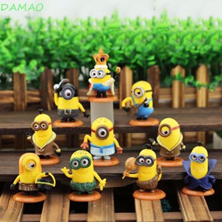 Damao ฟิกเกอร์ PVC รูปปั้นการ์ตูนมินเนี่ยน Despicable Me น่ารัก สําหรับตกแต่งบ้าน