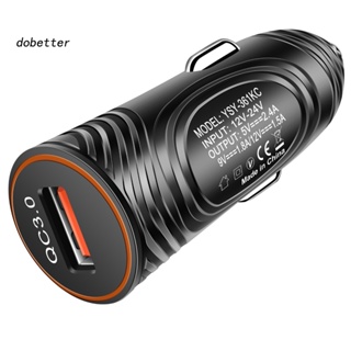 <Dobetter> Olaf QC30 ที่ชาร์จ USB พอร์ตเดียว แบบพกพา ชาร์จเร็ว สําหรับโทรศัพท์มือถือในรถยนต์