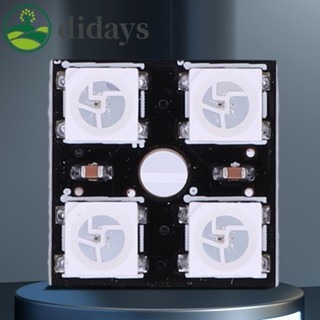 Ws2812b บอร์ดทดลองโคมไฟ LED RGB 5V 2*2 4 บิต [Didays.th]