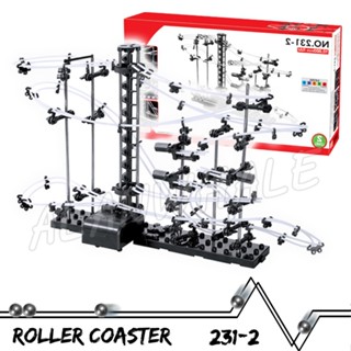 1000 เซนติเมตร Space Rail Marble Run เลเวล 2 เกมแข่งขันรางลูกบอลโมเดล Roller Coaster ในยามค่ำคืนที่สว่างแสงเรียนรู้ STEM ของเล่นการเรียนรู้ลูกบอลอิลุสทริก