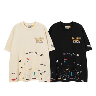 สินค้าพร้อมส่ง ! เสื้อยืดแขนสั้นลําลอง พิมพ์ลายหมึก GALLERY DEP T สไตล์คลาสสิก สําหรับผู้ชาย และผู้หญิง
