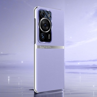 เคสโทรศัพท์มือถือหนัง PU ป้องกันเลนส์กล้อง แบบบางพิเศษ คุณภาพสูง สําหรับ Huawei P60 P60 Pro ELVEV