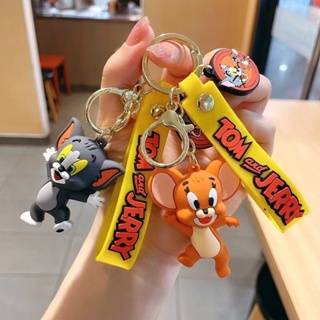 พวงกุญแจ จี้ตุ๊กตาการ์ตูน Tom and Jerry น่ารัก เหมาะกับของขวัญ ของเล่นสําหรับเด็ก