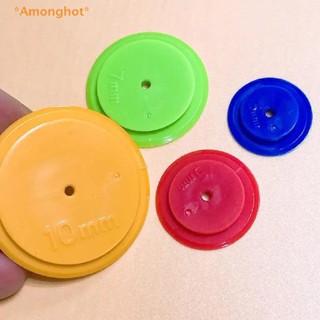 Amonghot&gt; ใหม่ ไม้บรรทัดสแกนเนอร์ ทรงกลม อุปกรณ์เสริม สําหรับตัดเย็บผ้า DIY 4 ชิ้น