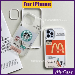 3 IN 1 เคสโทรศัพท์มือถือ แบบใส สีมาการอง สําหรับ iPhone 6 6S 6G 7 8 SE X XS XR 11 12 13 14 Plus Pro Max 2020