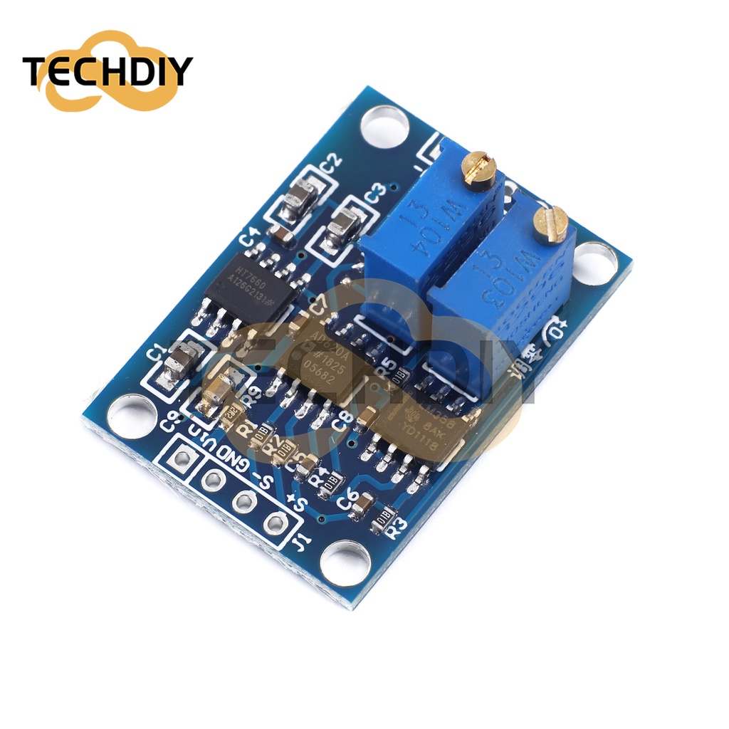 Ad620 บอร์ดโมดูลขยายสัญญาณแรงดันไฟฟ้า Microvolt MV 3-12VDC | Shopee ...