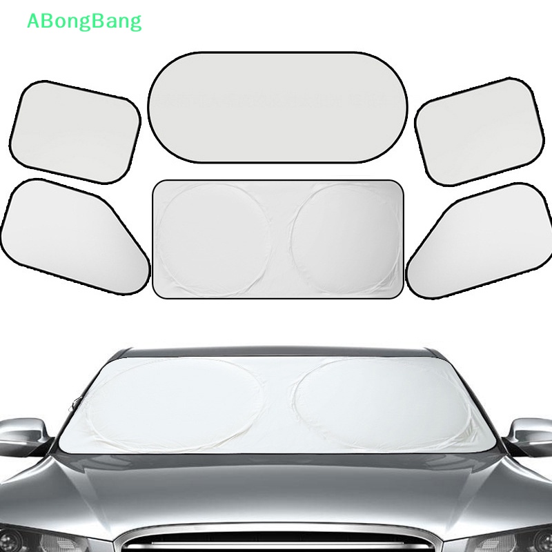 abongbang-ม่านบังแดดรถยนต์-ฝาครอบกระจกหน้ารถ-สากล-พับ-สะท้อนแสง-กระจกหน้ารถ-หน้าต่างอัตโนมัติ-ม่านบังแดด-อุปกรณ์ป้องกัน-ดี