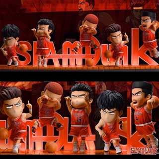 โมเดลฟิกเกอร์ PVC รูปปั้นอนิเมะ Slam Dunk Sakuragi Hanamichi Rukawa Kaede Basketball Team ขนาด 15-19 ซม. ของเล่นสําหรับเด็ก