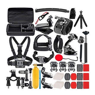 GoPro Accessories kit 50 in 1 Bundle Action Camera Accessory Kit ชุดอุปกรณ์เสริมกล้องแอคชั่น for GoPro Action Camera