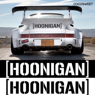 [CICI] สติกเกอร์ พิมพ์ลาย Hoonigan มีกาวในตัว สําหรับติดตกแต่งประตู หน้าต่างรถยนต์