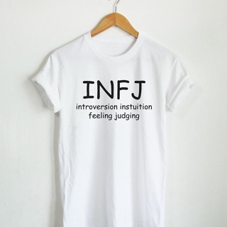 MBTI INFJ เสื้อยืดลาย แบบทดสอบบุคลิกภาพ เสื้อยืดสกรีน วัยรุ่น