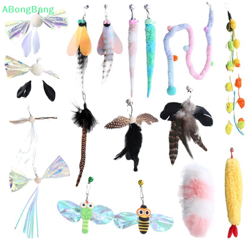 abongbang-ของเล่นสัตว์เลี้ยง-พร้อมกระดิ่ง-รูปแมลง-นก-แบบเปลี่ยน-สําหรับแมว