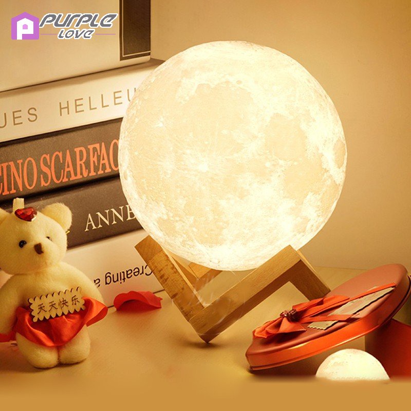 ภาพหน้าปกสินค้าโคมไฟ LED รูปดวงจันทร์ ไนท์ไลท์ สำหรับตั้งโต๊ะ