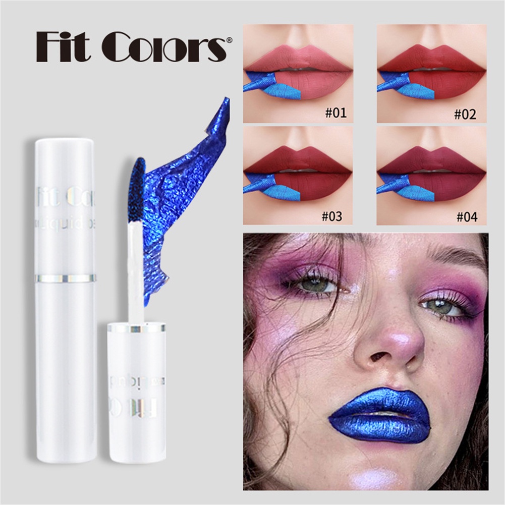【COD】 Fit Colors 4 Colors Waterpoof Lip Glaze Tear Lip Gloss Matte