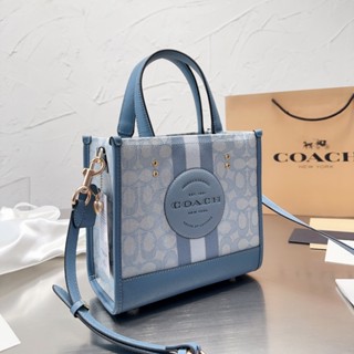 Coach ใหม่ กระเป๋าสะพายไหล่ กระเป๋าช้อปปิ้ง ทรงโท้ท เข้ากับทุกการแต่งกาย แฟชั่นสําหรับสตรี