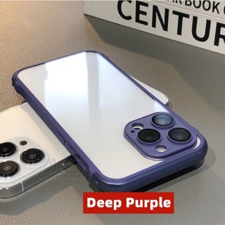 เคสซิลิโคนใส กันกระแทก ป้องกันเลนส์กล้อง หรูหรา สําหรับ iphone 14 13 12 11 pro max 14 Plus