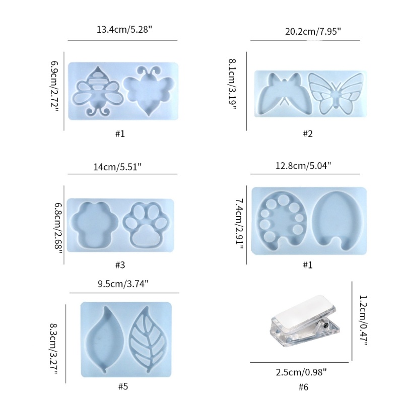 แม่พิมพ์ซิลิโคน-แบบคลิปหนีบ-สําหรับทําเครื่องประดับ-วาดภาพ-diy