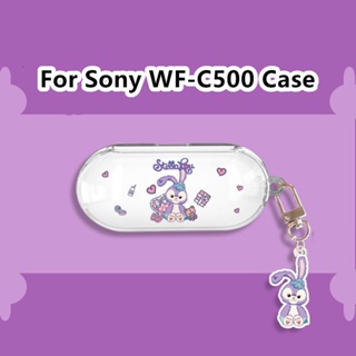 【Case Home】เคสหูฟัง แบบนิ่ม ลายการ์ตูน สําหรับ Sony WF-C500 WF-C500