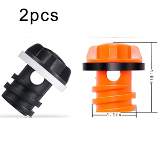 2pcs Camping Practical Reliable Leak-proof Travel Replacement Parts Repairing Quick Installation Screw-in Drain Plugs