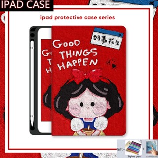 เคสแบบใส กันกระแทก พร้อมช่องใส่ดินสอ สําหรับ Ipad Air 5 Mini 6 5 4 3 2 1 5th 6th 7th 8th 9th 10th Pro 11 10.5 9.7 10.2 10.9 นิ้ว