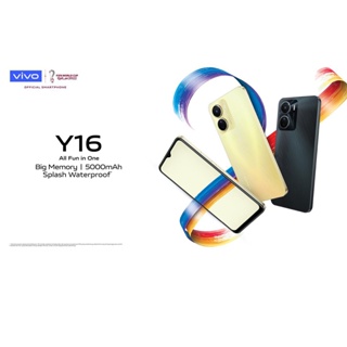 พร้อมส่ง Vivo Y16 (4+64GB) I จอ 6.51 นิ้ว I 5000mAh | ประกันศูนย์ไทย
