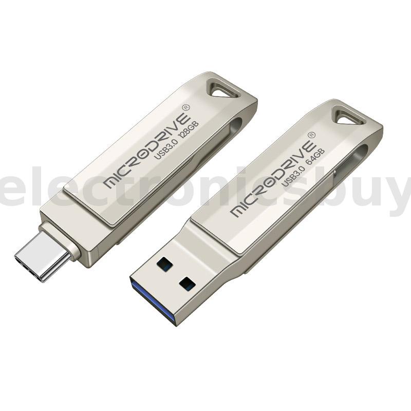 microdrive-md223c-usb3-0-amp-type-c-หน่วยความจําโลหะคู่-ความเร็วสูง-แบบพกพา-64g-128g-256g