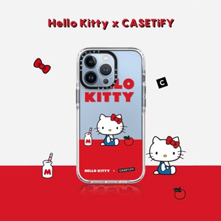 SANRIO เคสโทรศัพท์มือถือแบบนิ่ม กันกระแทก ลาย Hello Kitty สําหรับ iPhone 14 13 12 11 Pro Max