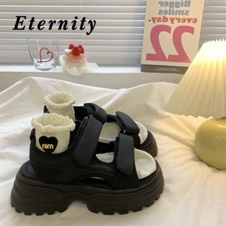 Eternity  ผู้หญิงรองเท้าสลิปเปอร์ รองเท้าส้นหนาๆ พื้นรองเท้าหนานุ่มสบายและเป็นกันเอง สินค้ามาใหม่2023 TX63008 Trendy Comfortable รุ่นใหม่ สไตล์เกาหลี B28G0SH 36Z230909