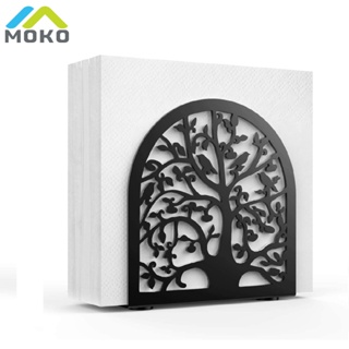 Moko ที่วางกระดาษทิชชู่ กระดาษทิชชู่ แบบโลหะ รูปต้นไม้ นก สําหรับบ้าน ห้องครัว ร้านอาหาร ปิกนิก ปาร์ตี้