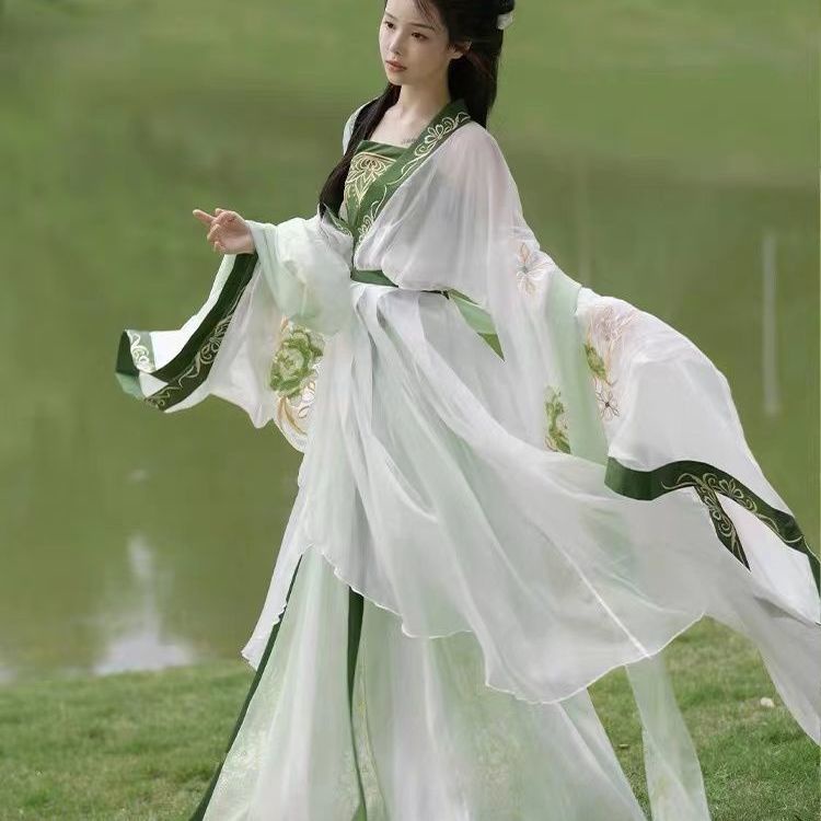 ของแท้-เสื้อแขนห้าส่วน-ปักลาย-hanfu-chitose-introduction-wei-jin-north-south-dynasty-dynasty-ขนาดใหญ่-สําหรับอุตสาหกรรมหนัก