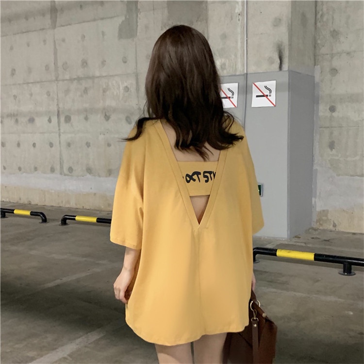 chemisegrace-พร้อมส่ง-เสื้อยืดแขนสั้น-พิมพ์ลายการ์ตูน-oversize-สไตล์เกาหลี-แบบใหม่-2412