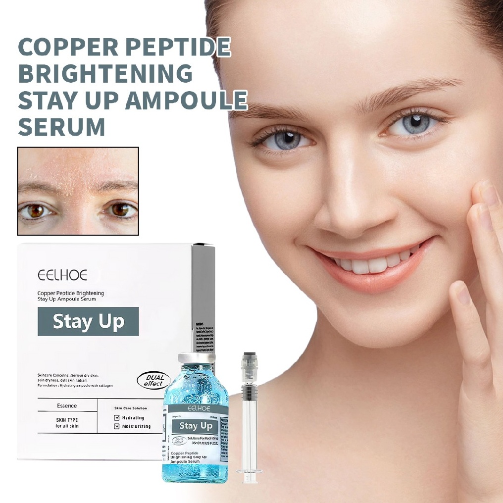Copper Peptide Ampoule Serum Face Hyaluronic Acid Moisture Non Greasy