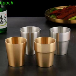 Epoch แก้วมักสเตนเลส มีฉนวนกันความร้อน ไม่แตก สไตล์เกาหลี สําหรับใส่เบียร์ บาร์บีคิว