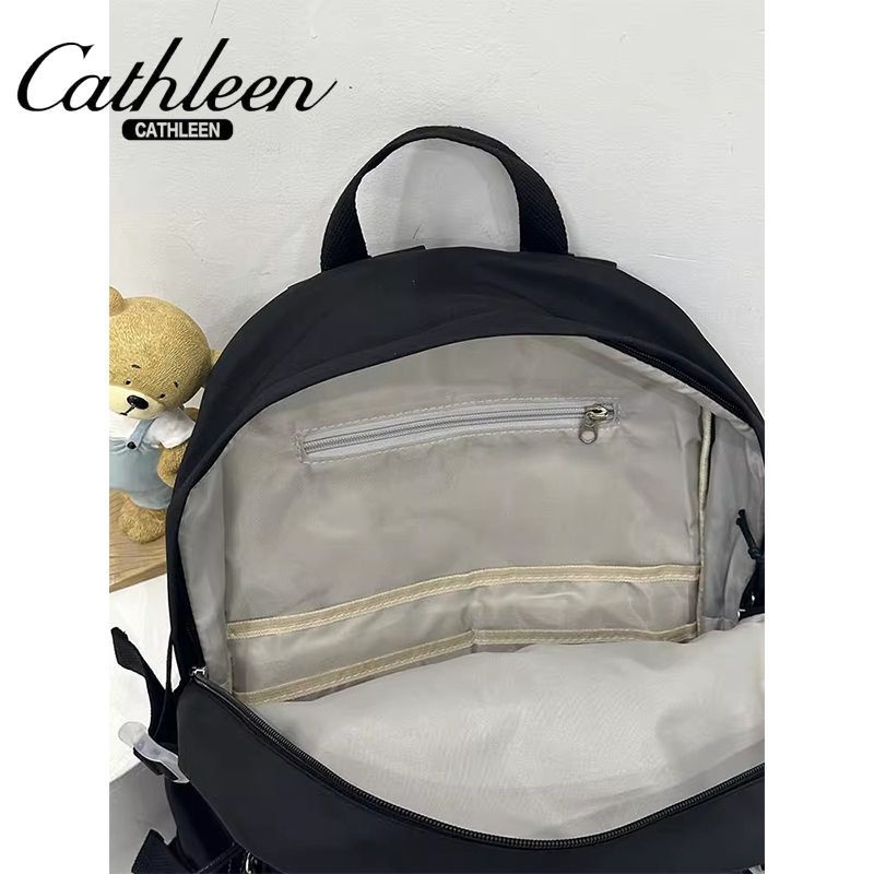 kathleen-กระเป๋าเป้สะพายหลัง-กระเป๋านักเรียน-ความจุขนาดใหญ่-สไตล์เรโทร-เรียบง่าย-สําหรับผู้หญิง