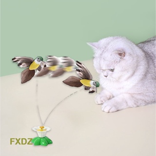 Fxdz ของเล่นแมว แบบโต้ตอบ 360° รถของเล่น รูปผีเสื้อ หมุนได้ ใช้แบตเตอรี่ สําหรับแมวเต้นรํา