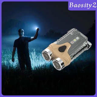 [Baosity2] พวงกุญแจไฟฉาย LED 7 โหมด ขนาดเล็ก ชาร์จ USB สําหรับตกปลา รถยนต์ โรงรถ เดินทาง ผจญภัย