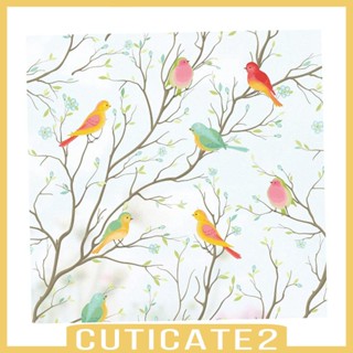 [Cuticate2] ฟิล์มติดกระจกหน้าต่าง รูปนก ไม่มีกาว เพื่อความเป็นส่วนตัว สําหรับตกแต่งห้องน้ํา โรงแรม หอพัก คาเฟ่