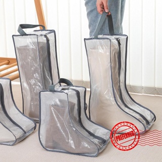 กระเป๋าเก็บรองเท้าบูท แบบสั้น ป้องกันความชื้น สีโปร่งใส E7J7