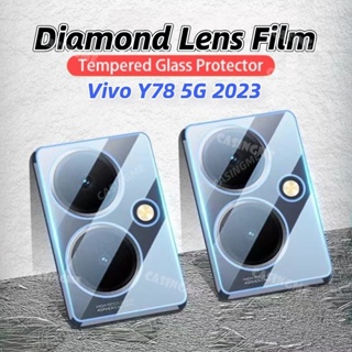 กระจกนิรภัยกันรอยเลนส์กล้อง 3D แบบใส สําหรับ Vivo Y78 5G 2023 Vivo Y78 Y27 Y 78 78Y VivoY78 4G 5G 2023