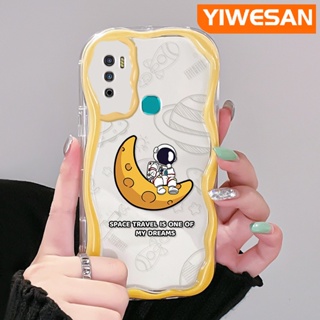 เคสโทรศัพท์มือถือแบบนิ่ม ใส กันกระแทก ลายการ์ตูนดวงจันทร์อวกาศ สําหรับ Infinix Hot 9 Pro Hot 9 Play Hot 12 Play