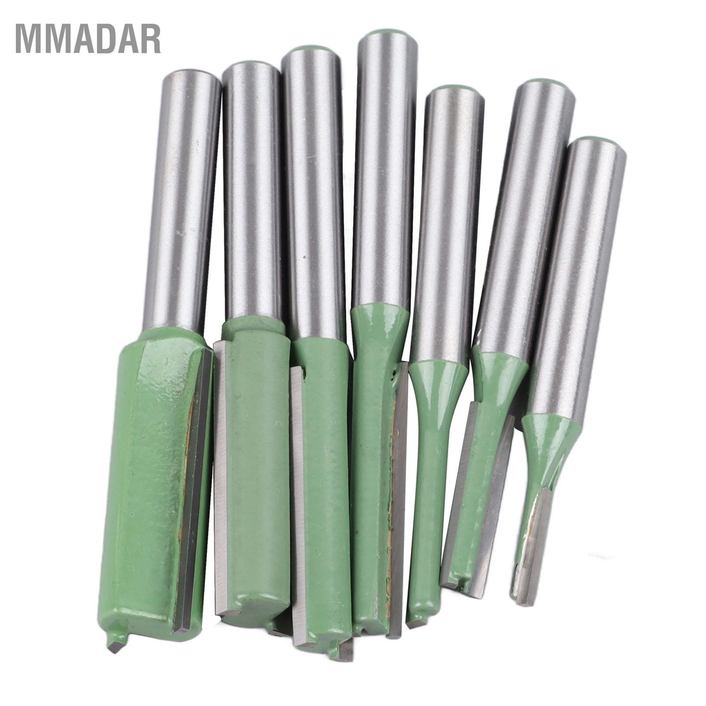 mmadar-7pcs-straight-bit-set-1-4-shank-router-kit-carbide-woodworking-tools-with-storage-box