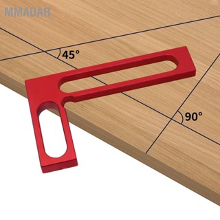 MMADAR ช่างไม้สแควร์ L รูปร่างอลูมิเนียมความสูงวัด Scribing 90 ° ไม้บรรทัดมุมขวางานไม้