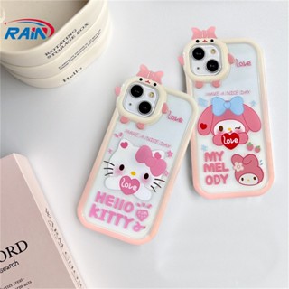 เคสโทรศัพท์มือถือ ซิลิโคนนุ่ม ลายการ์ตูนเฮลโลคิตตี เมโลดี้ สําหรับ OPPO A17 A57 2022 A15 A16 A16K A54 A53 A12 A5S A7 A3S A11k A31 A52 A92 A94 A93 A37 F9 A1K Reno 5 A76 A96 A36