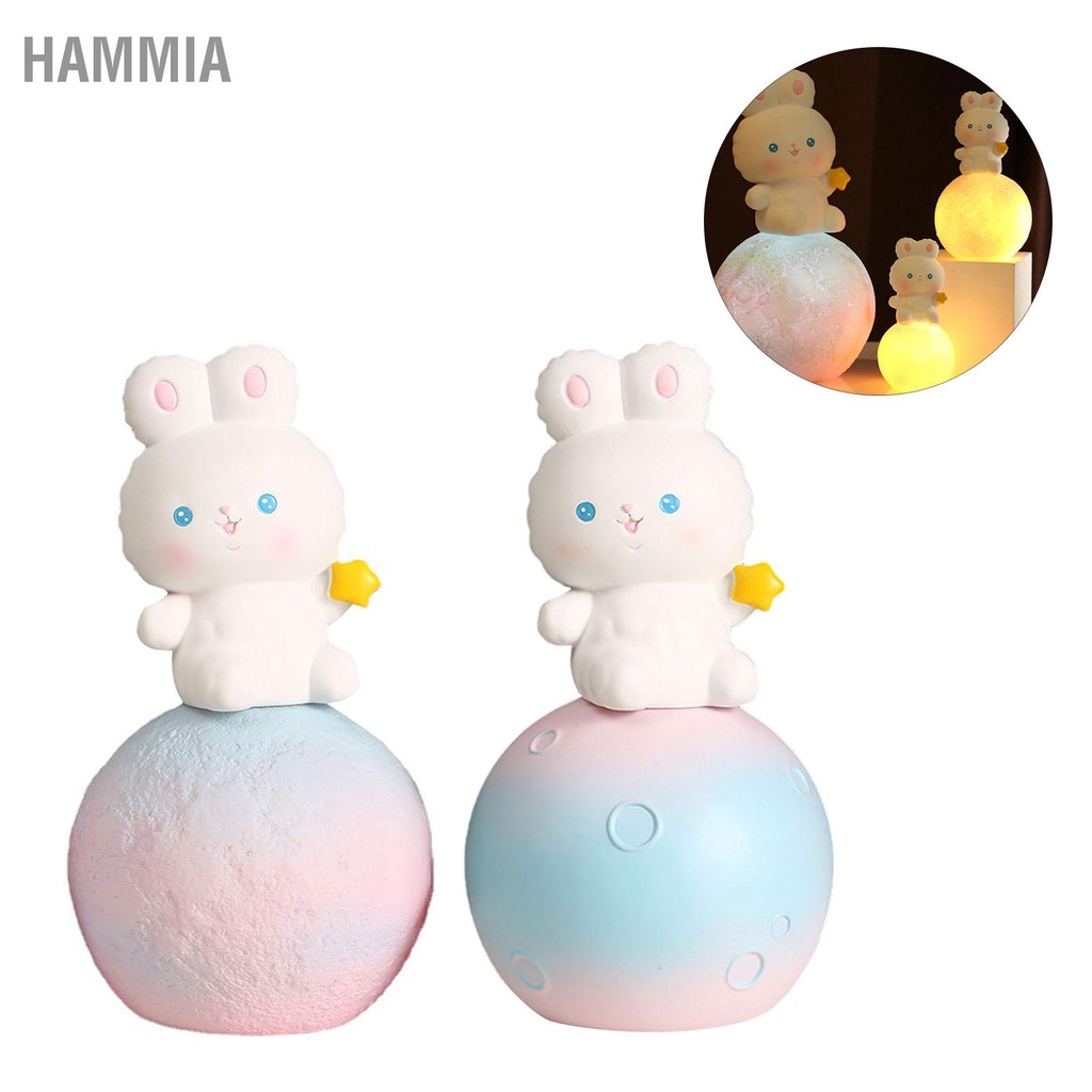 hammia-โคมไฟกลางคืน-รูปกระต่ายน่ารัก-เปลี่ยนสีได้-พร้อมกระปุกเงิน-สําหรับตกแต่งโต๊ะ