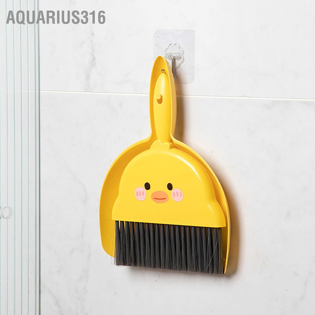 aquarius316-ชุดที่โกยผงไม้กวาดตั้งโต๊ะ-2-in-1-ที่โกยผงขนาดเล็กพร้อมชุดแปรงสำหรับทำความสะอาดโต๊ะโซฟาที่บ้าน
