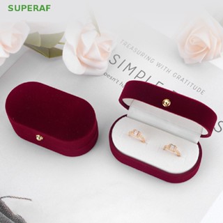 Superaf กล่องกํามะหยี่ สําหรับใส่เครื่องประดับ แหวน