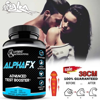 AlphaFX Advanced Male Hormone Blocker Male Supplement Capsules - รองรับการเพิ่มพลังงาน ความแข็งแกร่ง และความแข็งแรง