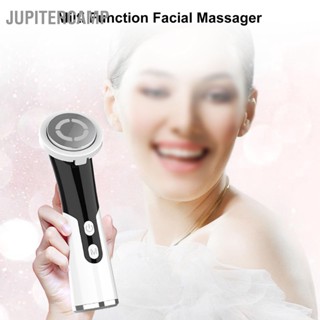 JUPITERCAMP USB Muti Function เครื่องนวดหน้า Red Blue Led เครื่องทำความร้อนสั่นสะเทือน Skin Care เครื่องยกกระชับใบหน้า