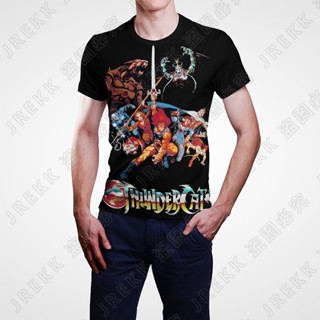 เสื้อยืดแขนสั้น พิมพ์ลายการ์ตูนอนิเมะ Thundercats 3 มิติ แฟชั่นสําหรับผู้ชาย และผู้หญิง
