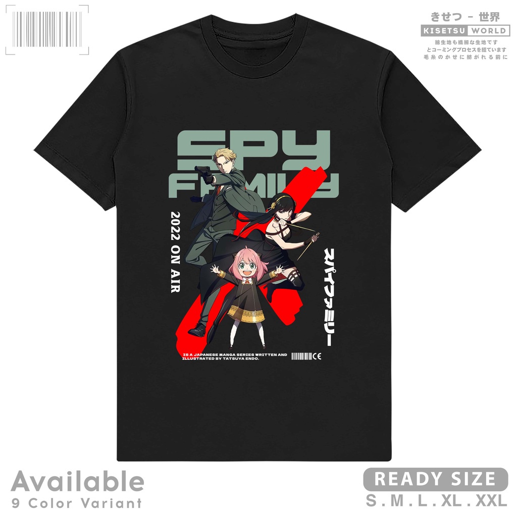 เสื้อยืดผ้าฝ้ายพิมพ์ลาย-anime-spy-x-family-tshirt